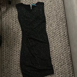 Alice + Olivia Elegant Sparkly Black Sleeveless Dress